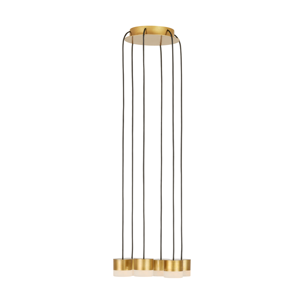 Gable Alabaster 6 Light Chandelier | Chandeliers | Visual Comfort Modern - Light House Co.