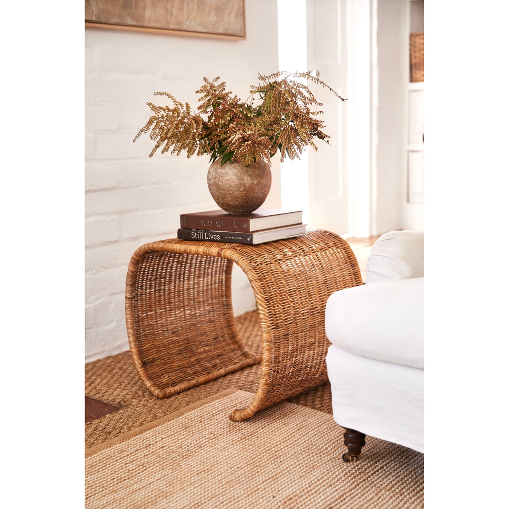 Healdsburg Wicker Side Table - Light House Co.