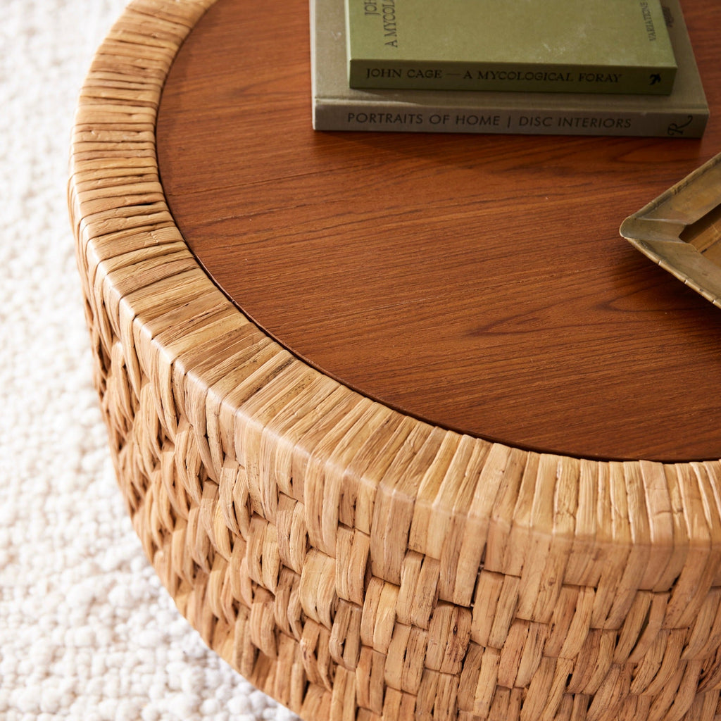 Puebla Woven Coffee Table - Light House Co.