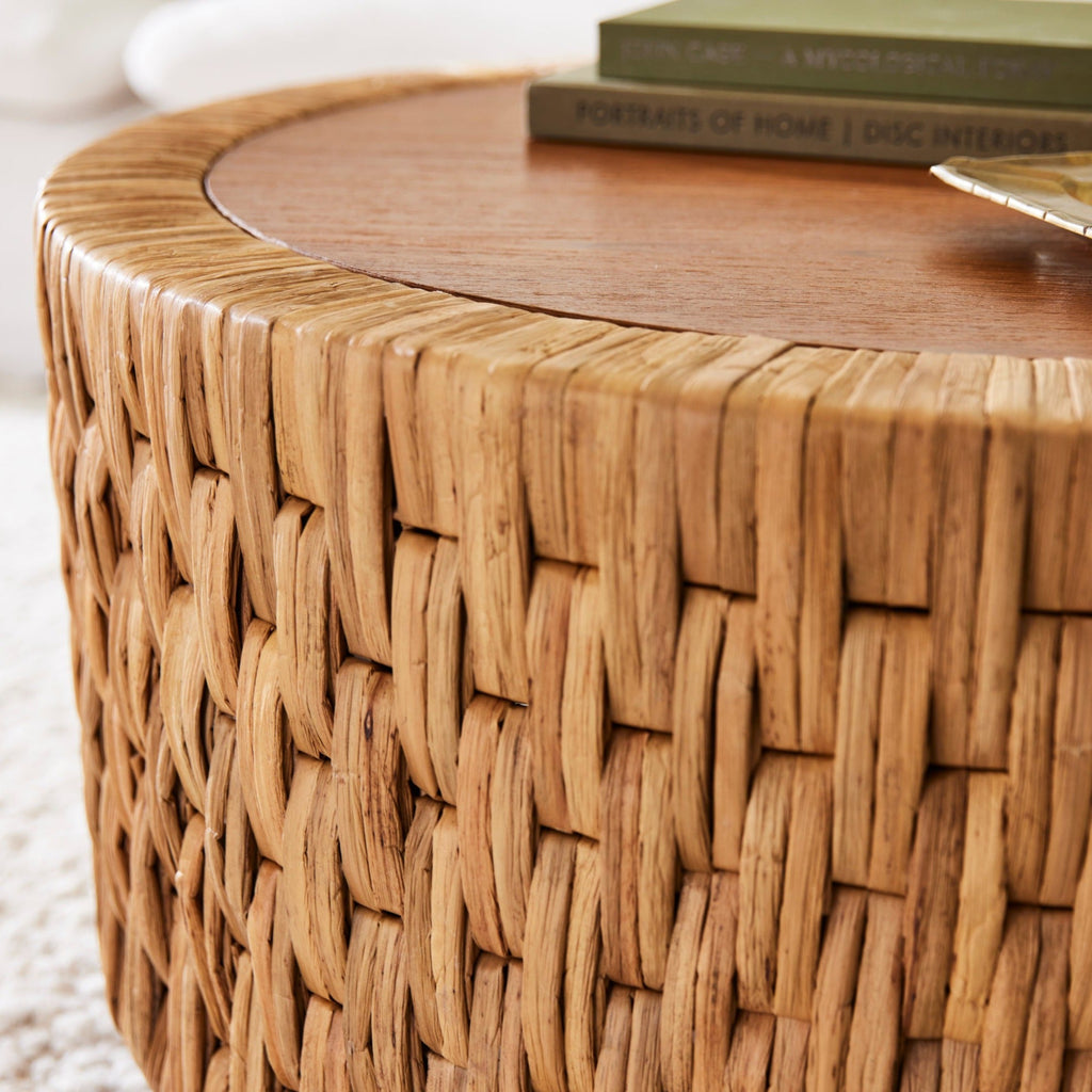 Puebla Woven Coffee Table - Light House Co.