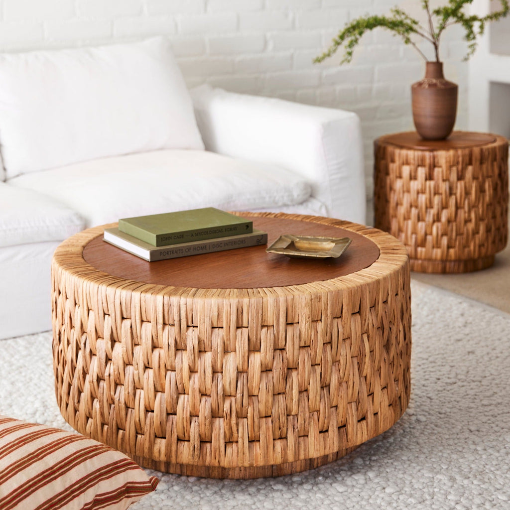 Puebla Woven Coffee Table - Light House Co.