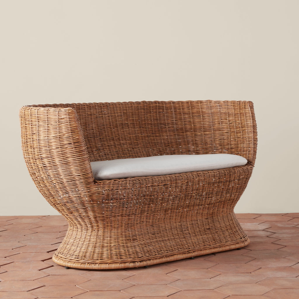 Siena Woven Settee - Light House Co.