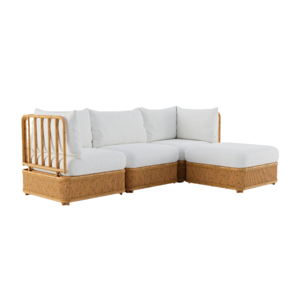 Natura Sectional - Four Seat L-Shape - Pearl - Light House Co.
