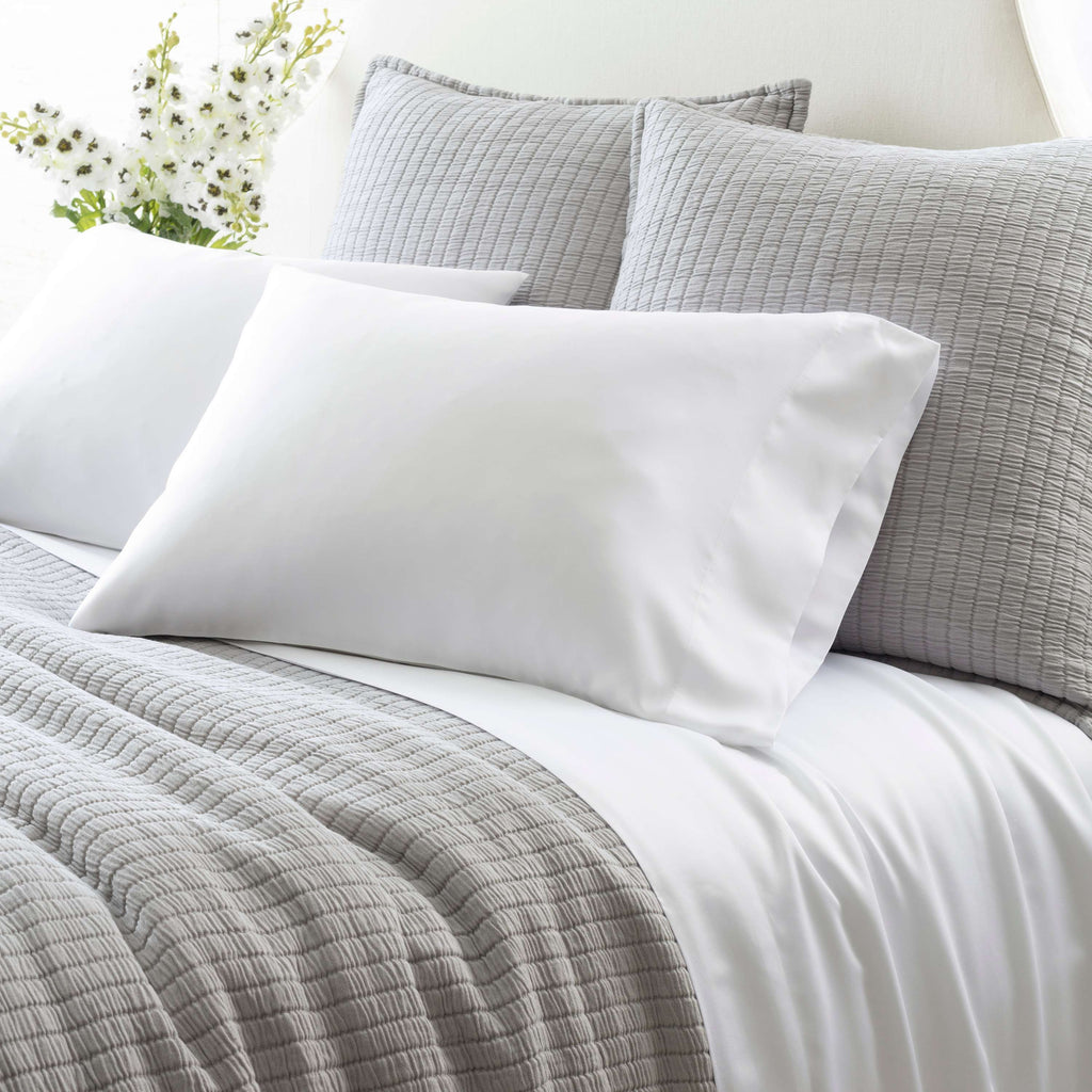 Silken Solid White sheet set - Light House Co.