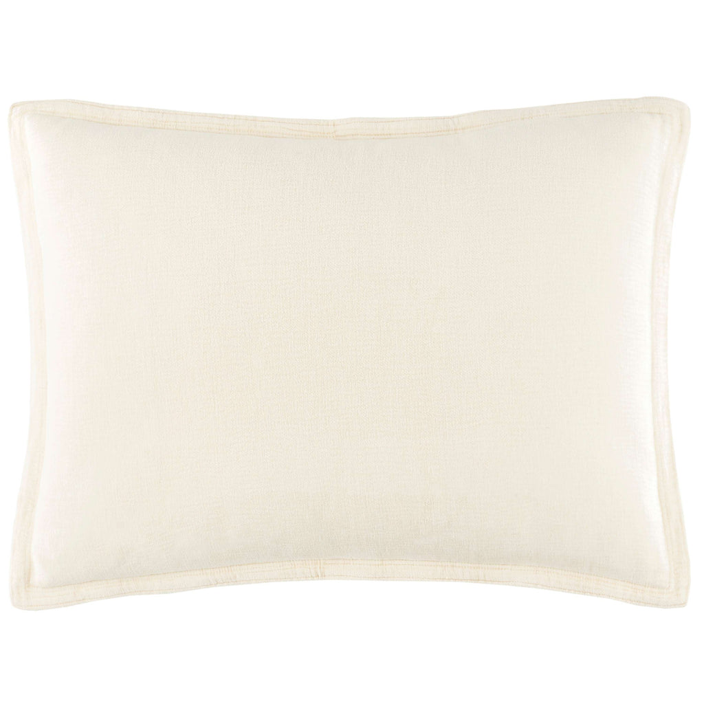 Sumptuous Chenille Ivory Sham - Light House Co.