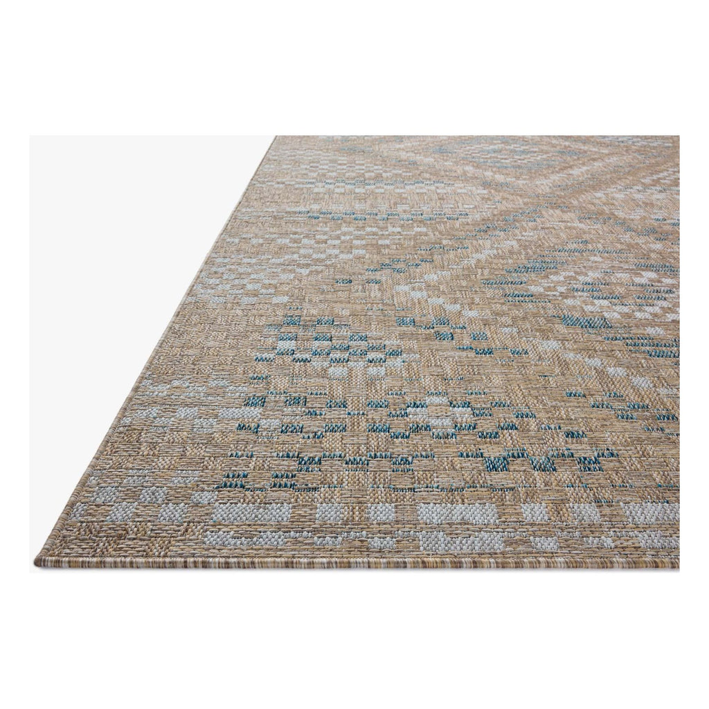 Topanga Natural / Aqua Rug | Amber Lewis x Loloi - Light House Co.