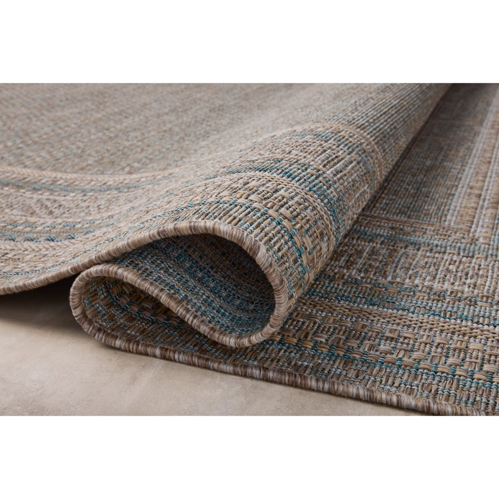 Topanga Natural / Teal Rug | Amber Lewis x Loloi - Light House Co.