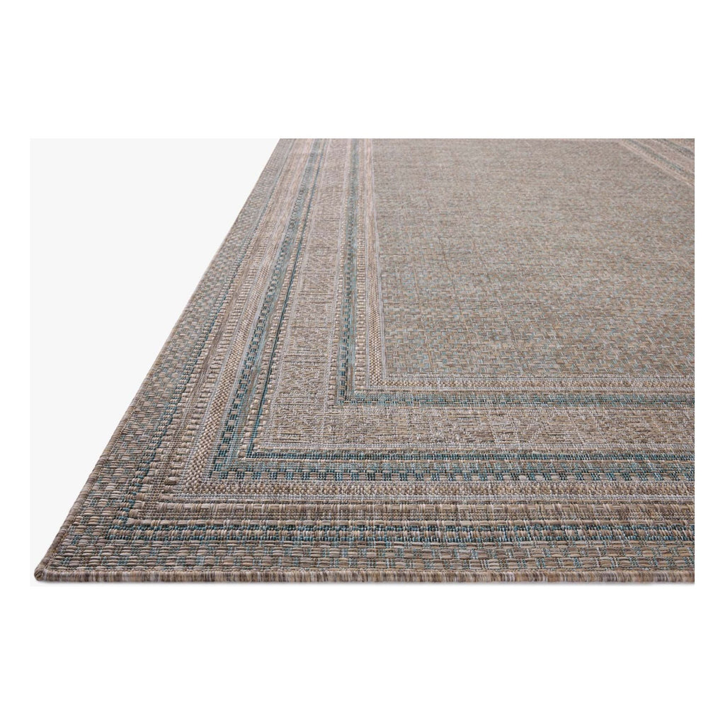 Topanga Natural / Teal Rug | Amber Lewis x Loloi - Light House Co.