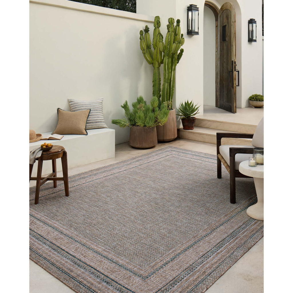 Topanga Natural / Teal Rug | Amber Lewis x Loloi - Light House Co.