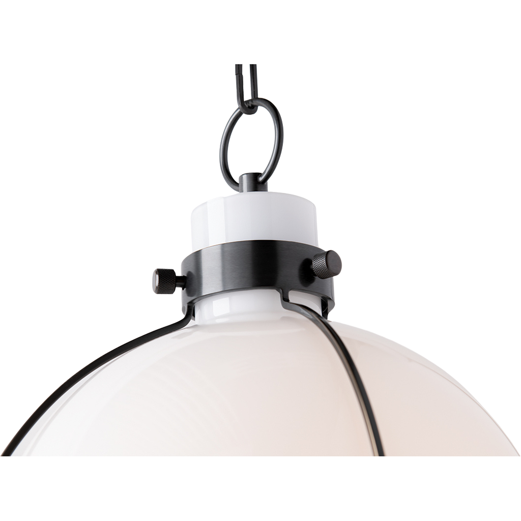 Eldridge Dome Pendant With Opal Glass - Light House Co.