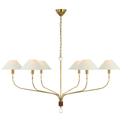 Grande / Hand-Rubbed Antique Brass and Saddle Leather