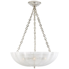 Polished Nickel / Strie Glass