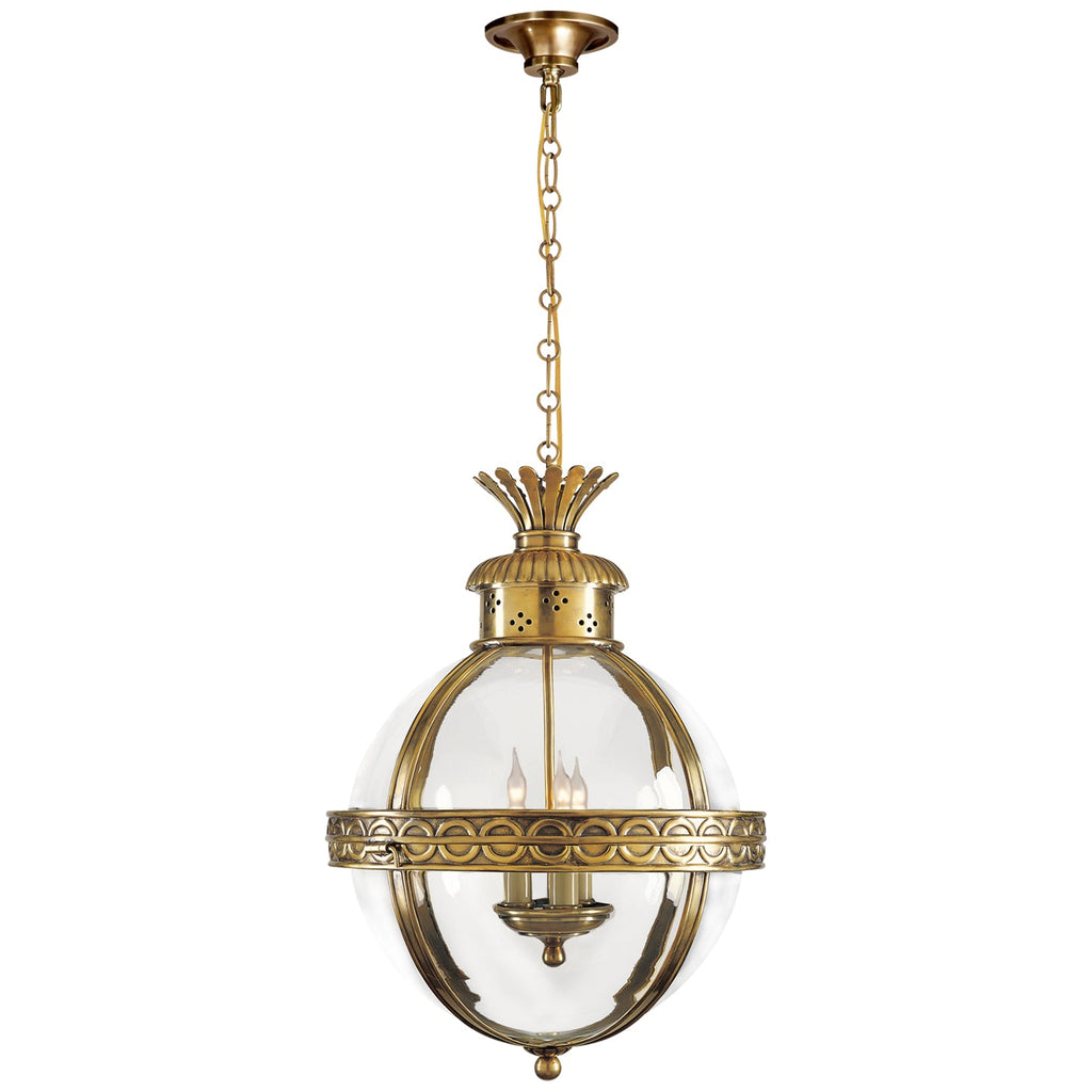 Crown Top Banded Globe Lantern - Light House Co.