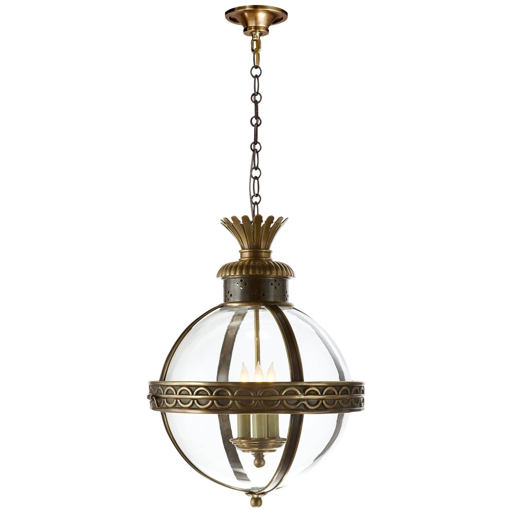 Crown Top Banded Globe Lantern - Light House Co.