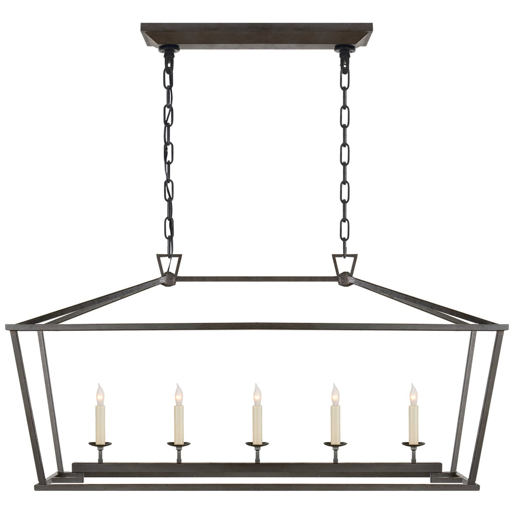 Darlana Linear Lantern - Medium / Aged Iron| Open Box - Light House Co.