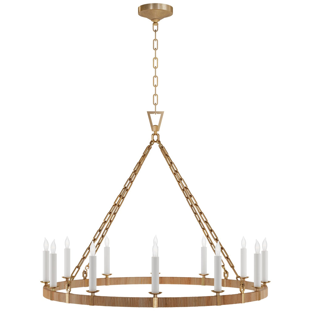 Darlana Rattan Chandelier - Light House Co.