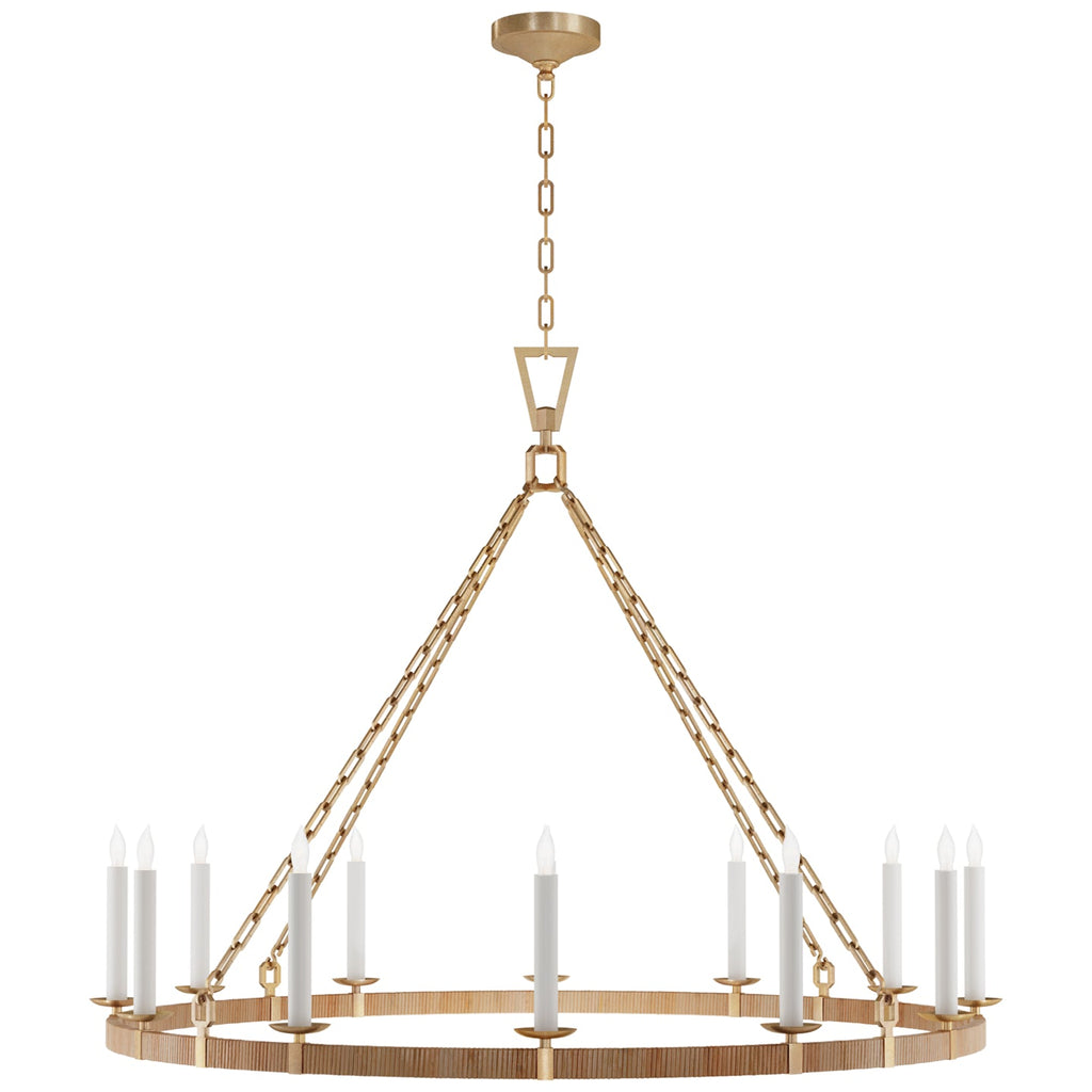 Darlana Rattan Chandelier - Light House Co.