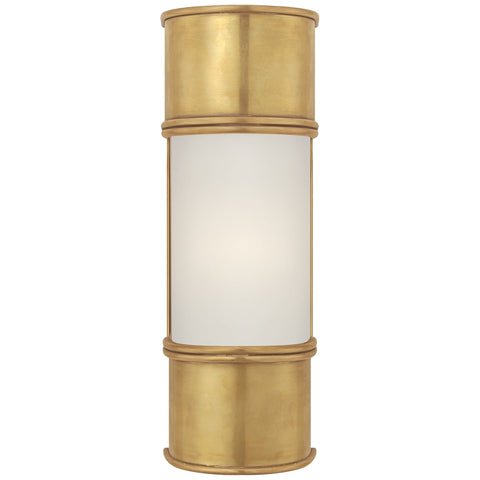 Small / Antique-Burnished Brass with Frosted Glass