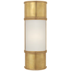 Small / Antique-Burnished Brass with Frosted Glass