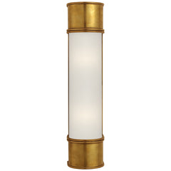 Medium / Antique-Burnished Brass with Frosted Glass