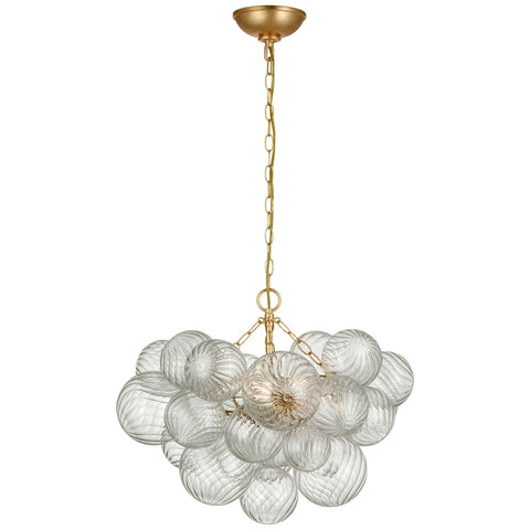 Small / Gild and Clear Swirled Glass