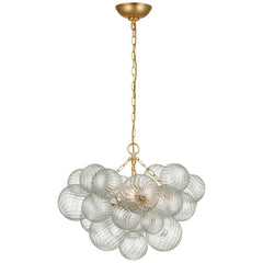 Small / Gild and Clear Swirled Glass