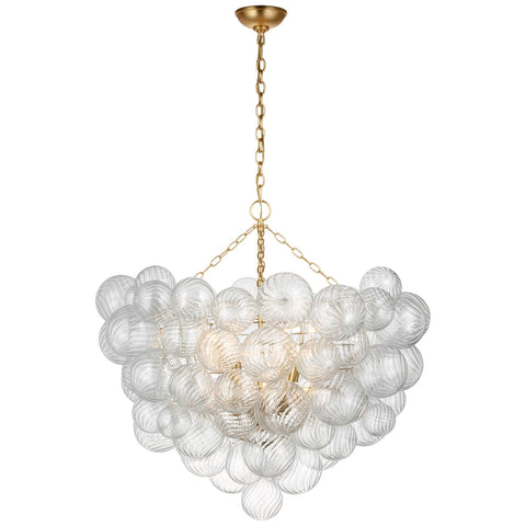 Grande / Gild and Clear Swirled Glass