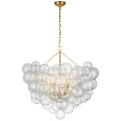 Grande / Gild and Clear Swirled Glass