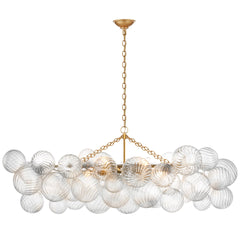 Medium / Gild and Clear Swirled Glass