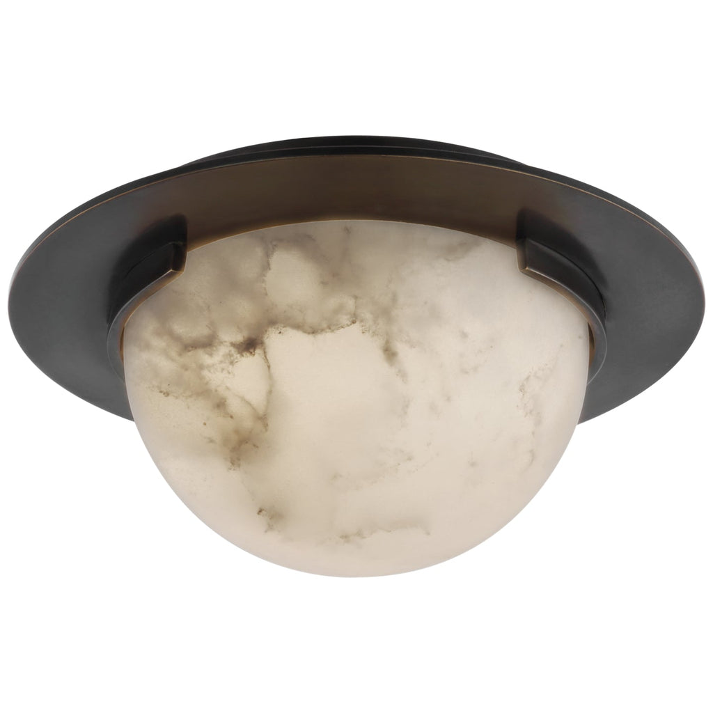 Melange 6" LED Solitaire Flush Mount - Bronze with Alabaster | Open Box - Light House Co.