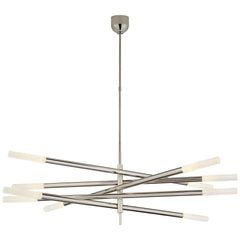 Ten Light / Polished Nickel / Etched Crystal