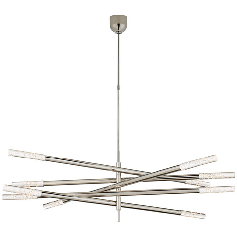 Ten Light / Polished Nickel / Seeded Glass