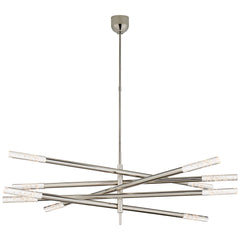 Ten Light / Polished Nickel / Seeded Glass