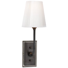 Bronze with Crystal Backplate / White Glass