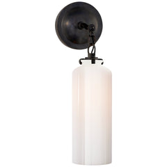 White Glass / Bronze