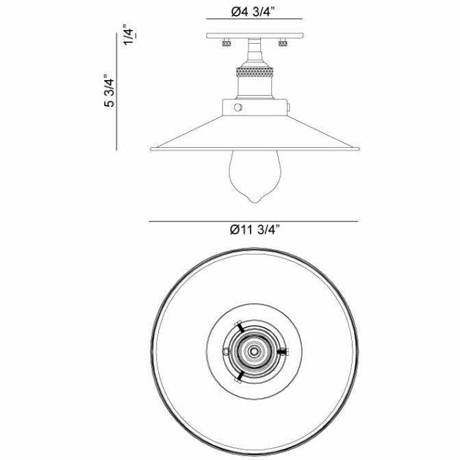 Bulstrode's Workshop Flush Mount - Light House Co.