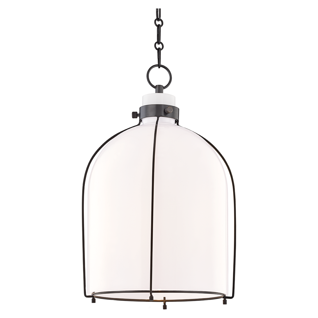 Eldridge Dome Pendant With Opal Glass - Light House Co.