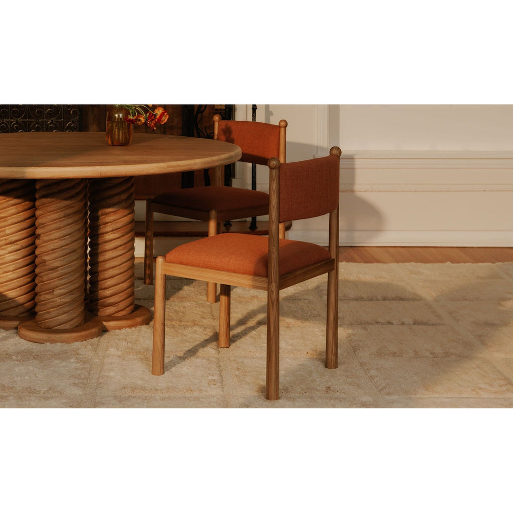 Treccia Oak Round Dining Table - Light House Co.