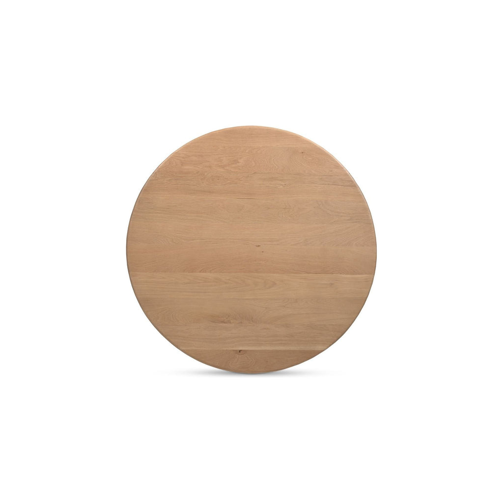 Treccia Oak Round Coffee Table - Light House Co.