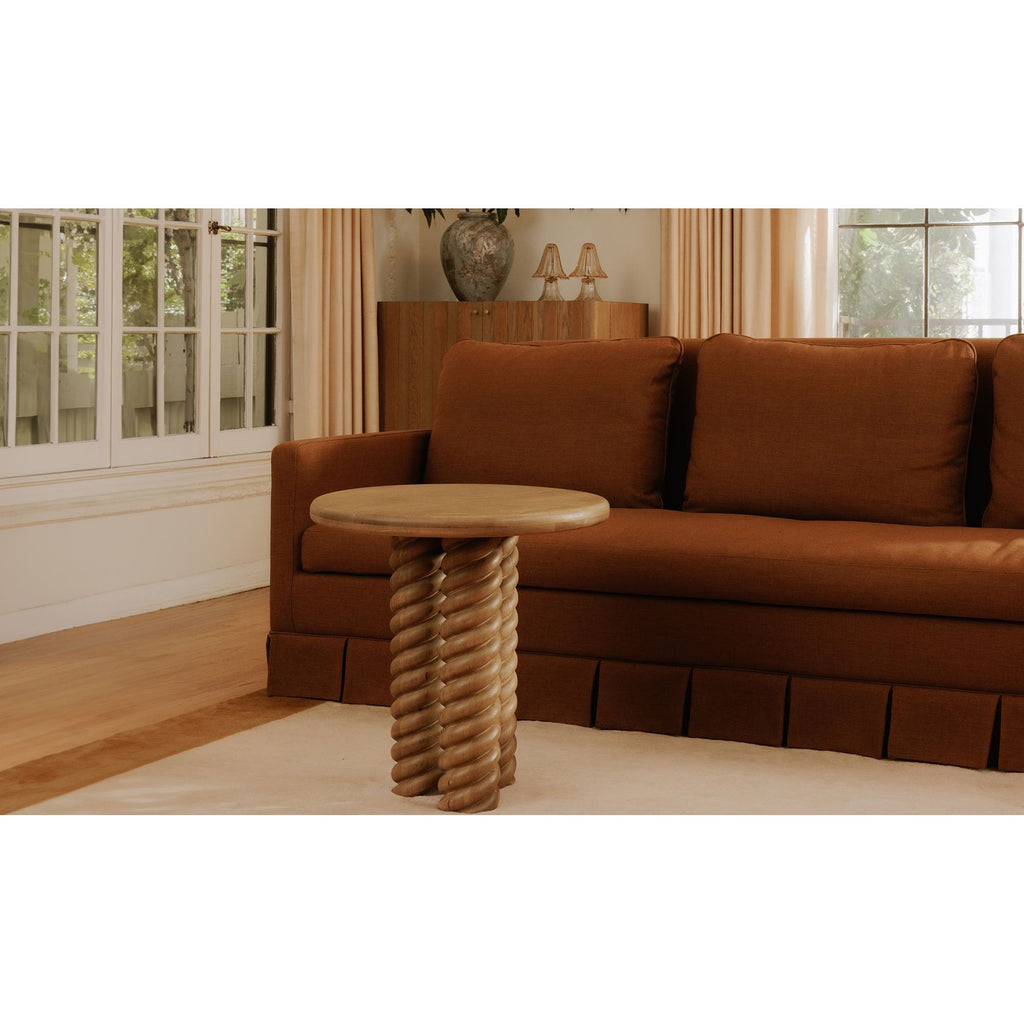 Treccia Oak Side Table - Light House Co.