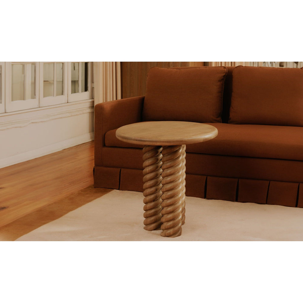 Treccia Oak Side Table - Light House Co.