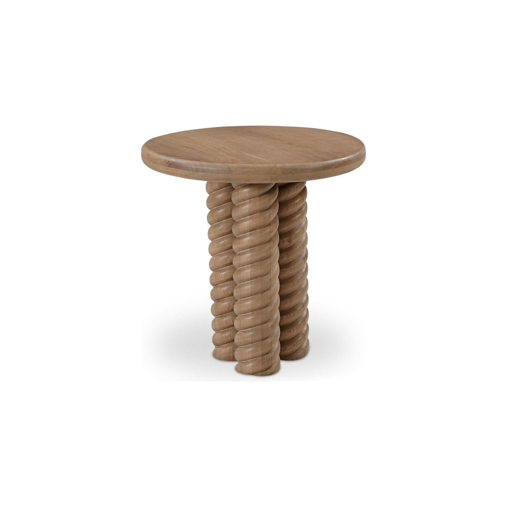 Treccia Oak Side Table - Light House Co.