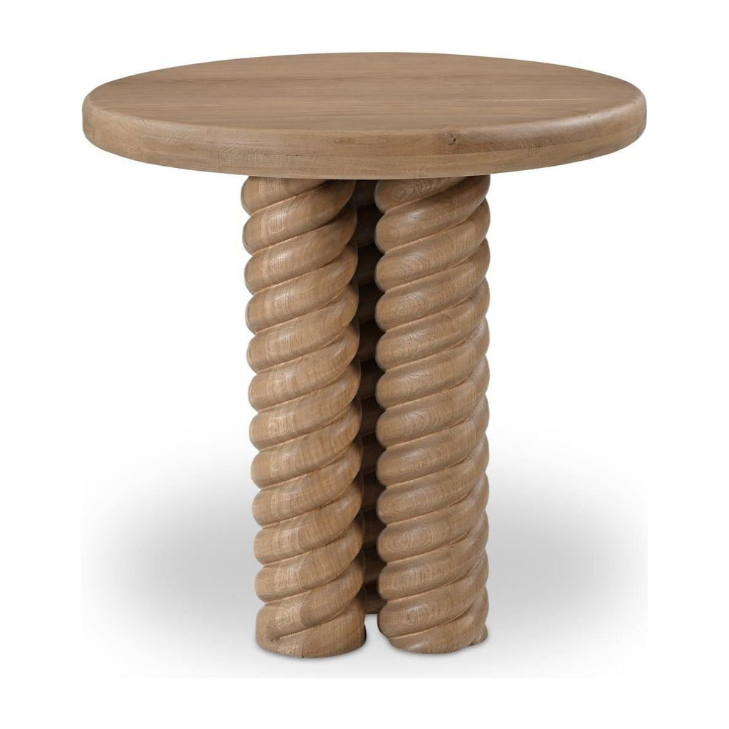 Treccia Oak Side Table - Light House Co.