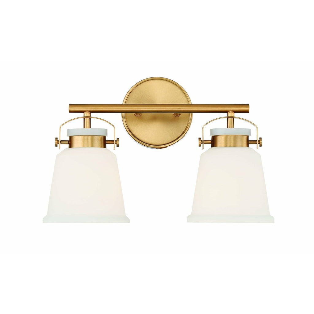 Kaden 2-Light Bathroom Vanity Light | Warm Brass