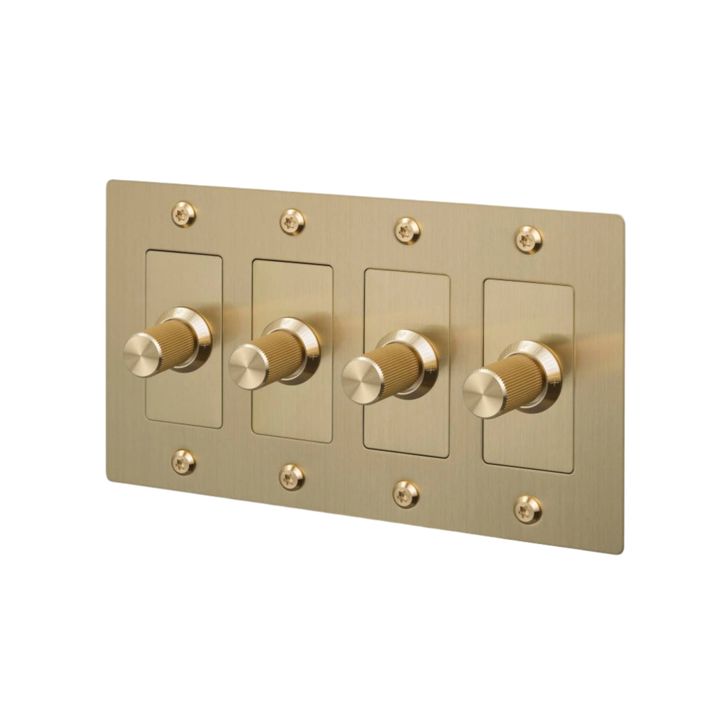 4G Dimmer / LED / Linear / Without Logo / Brass |  | Buster and Punch - Light House Co.