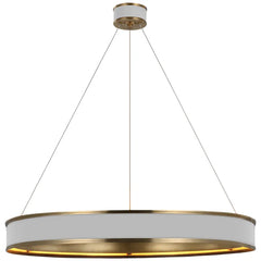 Matte White And Antique-Burnished Brass