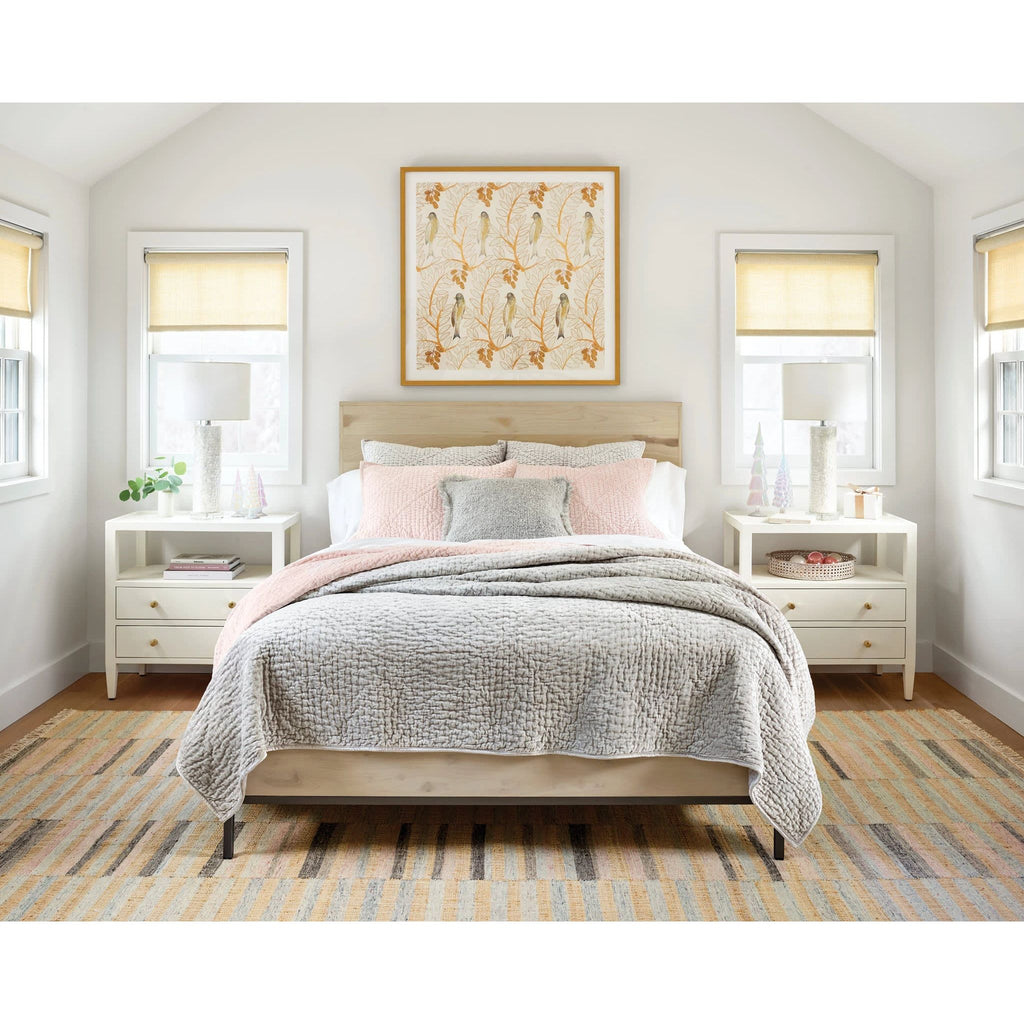 Parisienne Velvet Quilt | Grey | Bedding | Annie Selke - Light House Co.