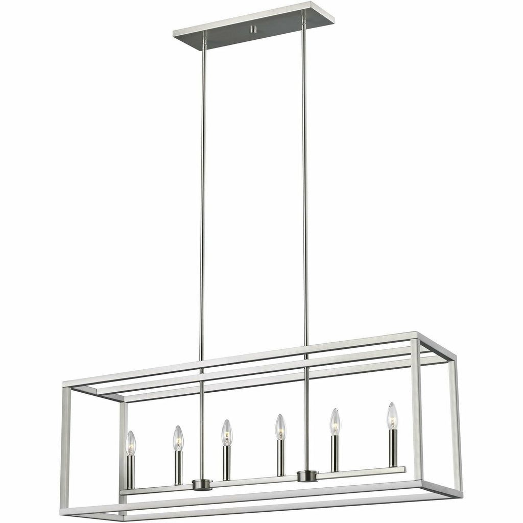 Moffet Street Six Light Linear Chandelier - Light House Co.