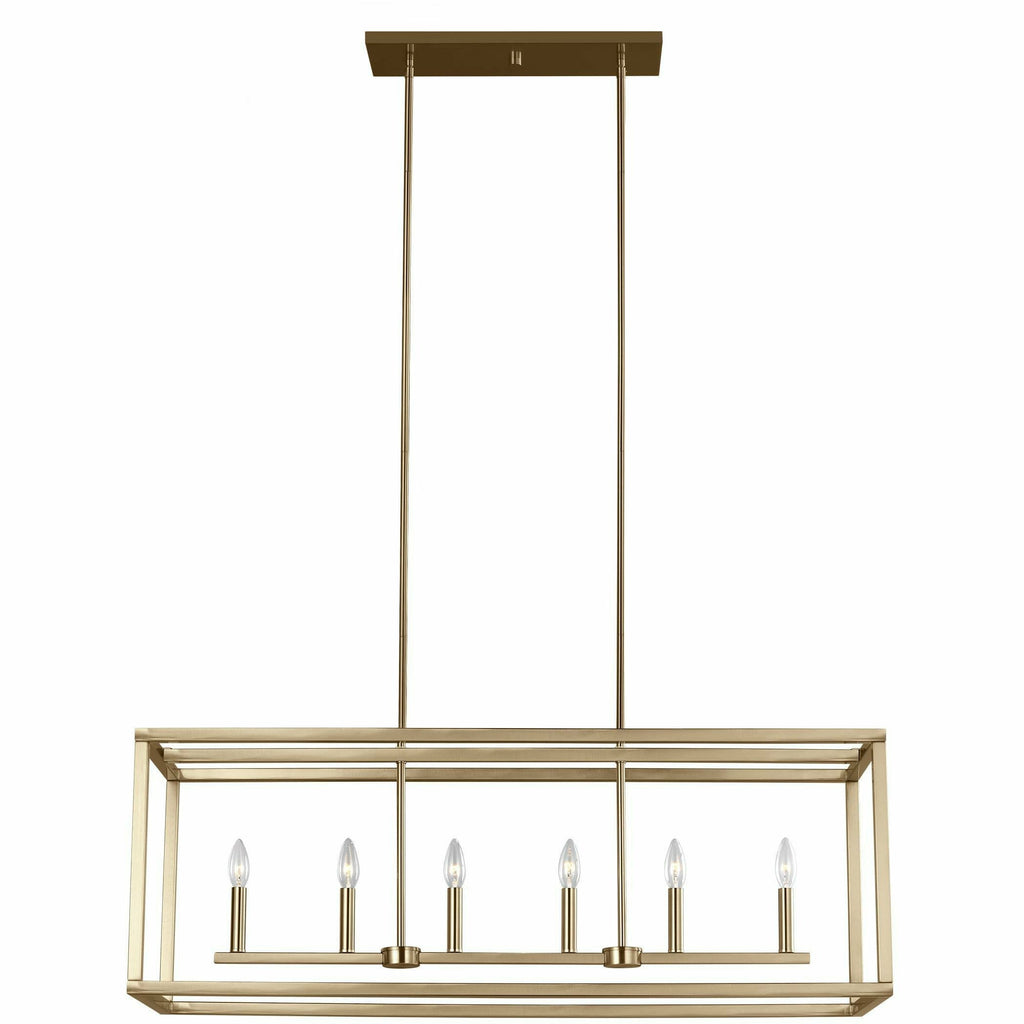Moffet Street Six Light Linear Chandelier - Light House Co.