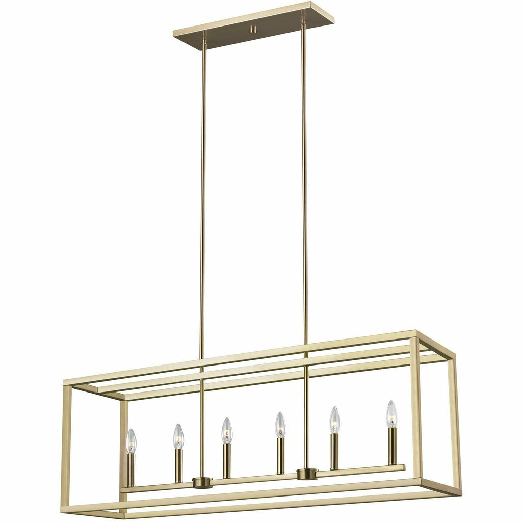 Moffet Street Six Light Linear Chandelier - Light House Co.